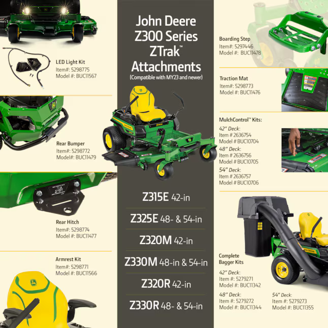 Genuine Z300 Series attachments